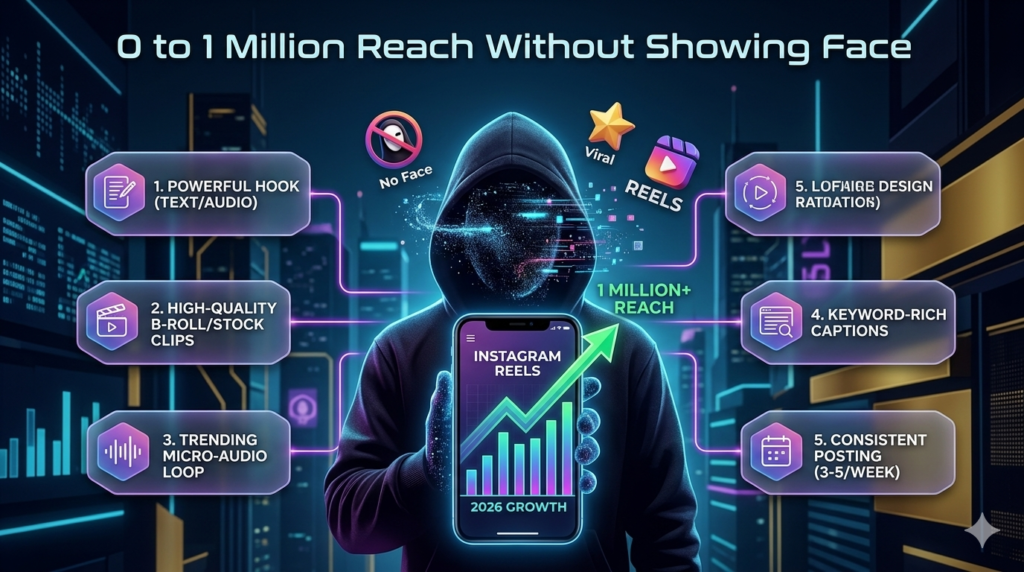 0 to 1 Million Reach Without Showing Face Faceless Reels Case Study 2026