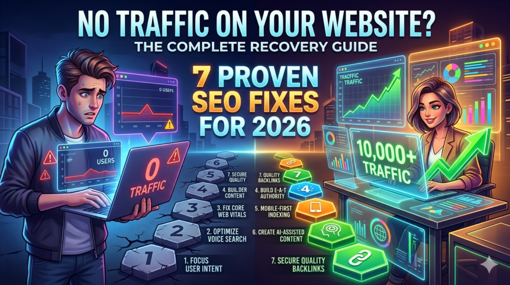 Why Website Not Getting Traffic SEO Fix